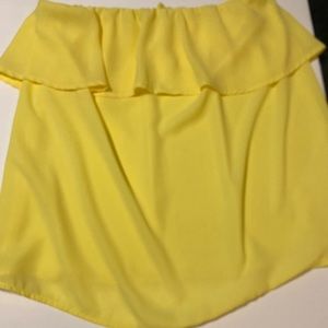 💛 Yellow Bandeau Type Top 💛